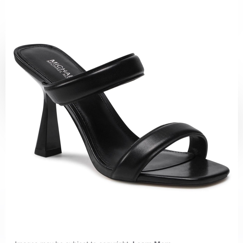 Michael Kors Clara leather sandal size 8 black